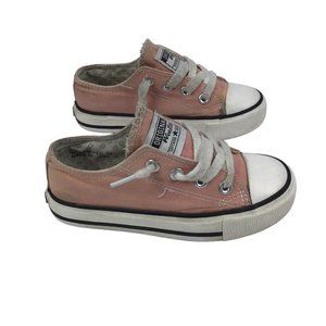 Weestep Toddler Little Kid Adjustable Pink Lace Up Shoe Size 10 Low Top